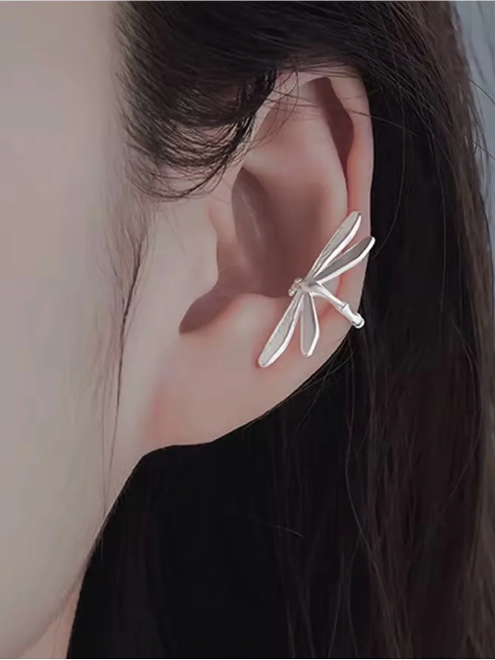 New Dragonfly Ear Cuff, .925 Sterling